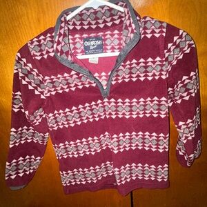 OshKosh B'gosh Maroon Patterned Pullover